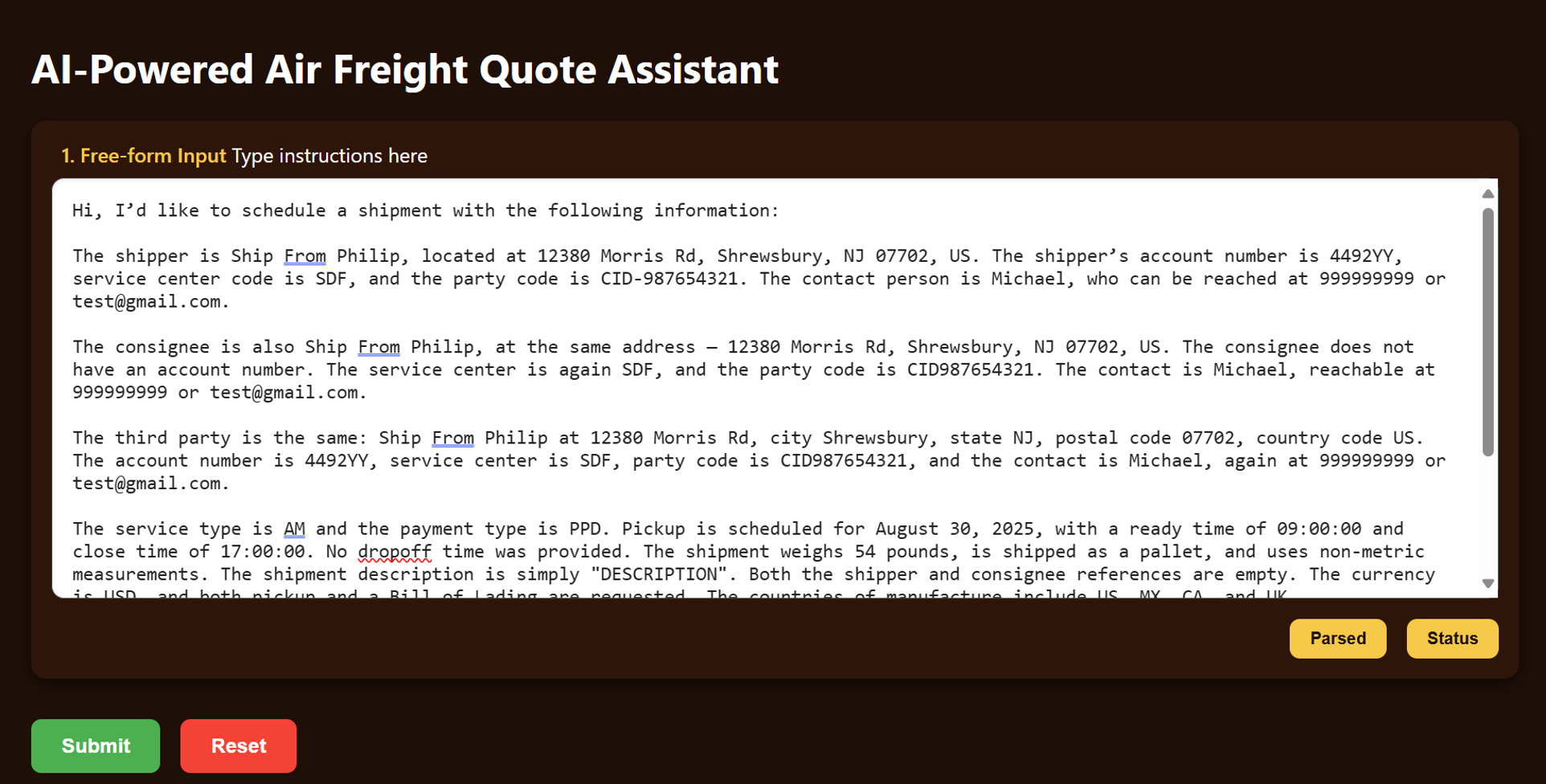 AI Quote Assistant screenshot 1