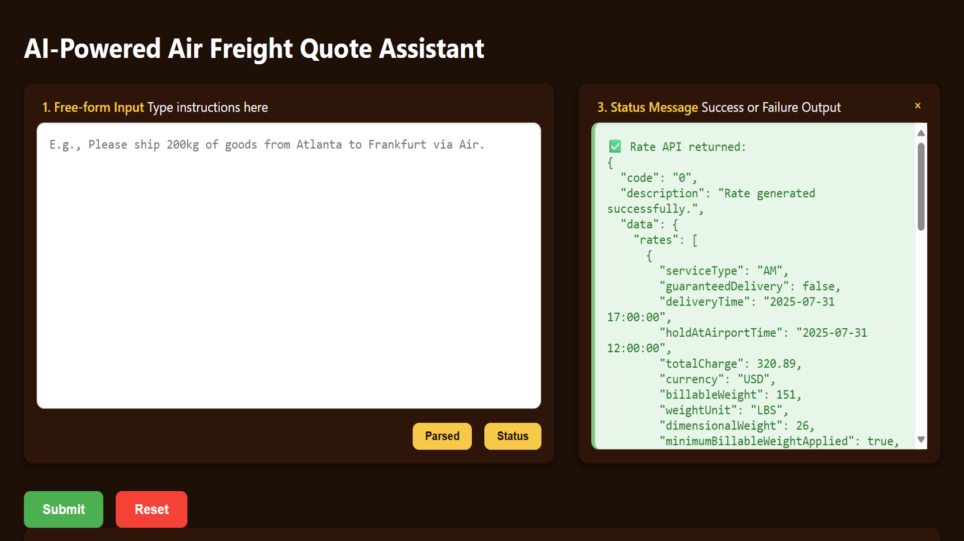 AI Quote Assistant screenshot 2